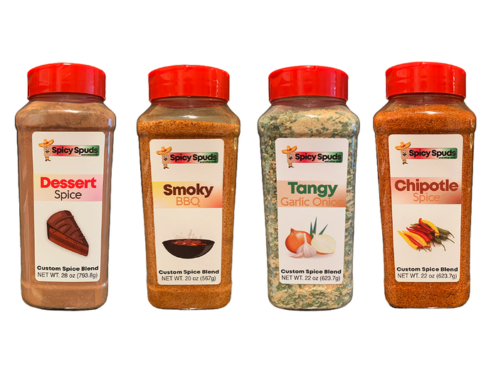 Sodium Free and Clean Label Custom Spice Blends from Spicy Spuds and Other Stuff!