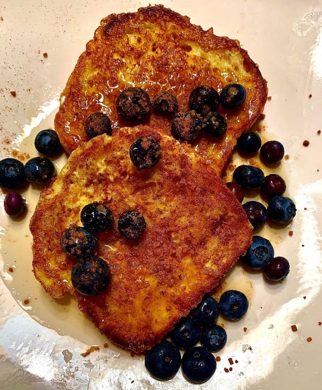 French Toast with Blueberries