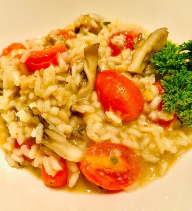 Tomato Mushroom Risotto
